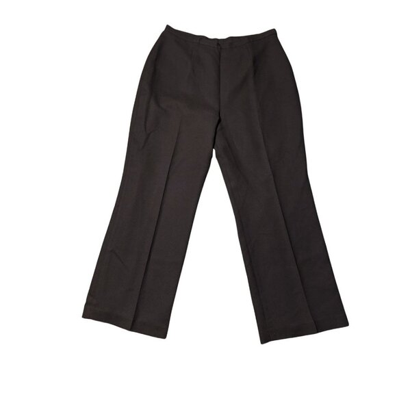 Brown Pleated Business Office Slacks Womens Kasper Dress Pants Plus Size 16 - Picture 6 of 9